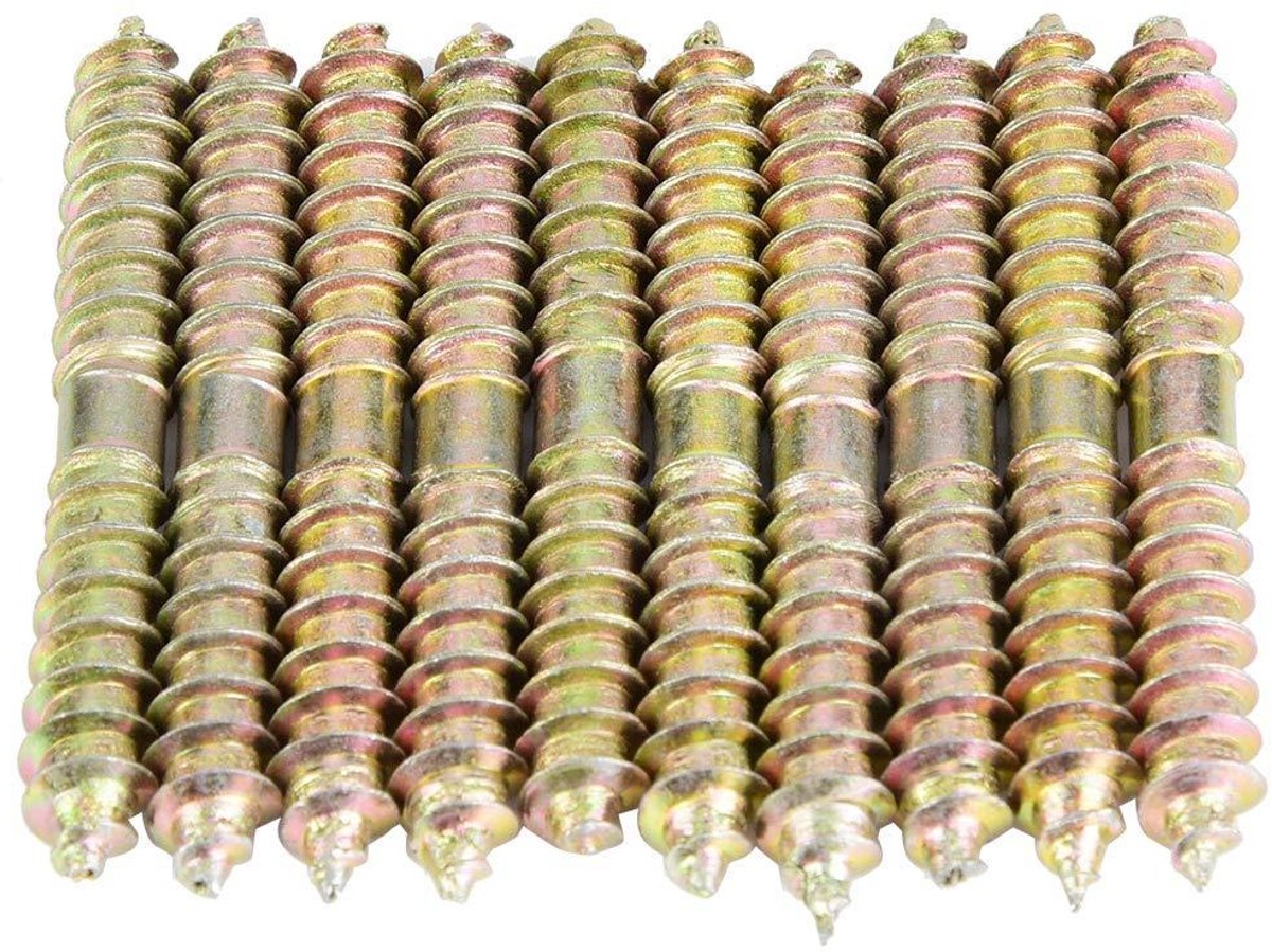 Ronte - Dubbele Hoofd Einde Schroeven Deuvel Schroef Zelftappende Draad Bouten - Set van 10 stuks