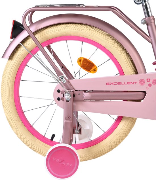 Volare Excellent Kinderfiets - Meisjes - 18 inch - Wit - 95% afgemonteerd van Volare — afbeelding 5