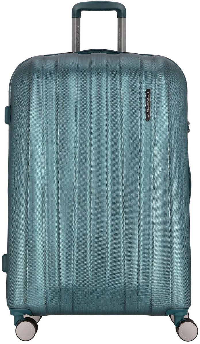 Polestream Moonrock 4 wielen Trolley L 78 cm met uitbreidingsplooi - Harde bagage - TSA slot - deepsea green brushed