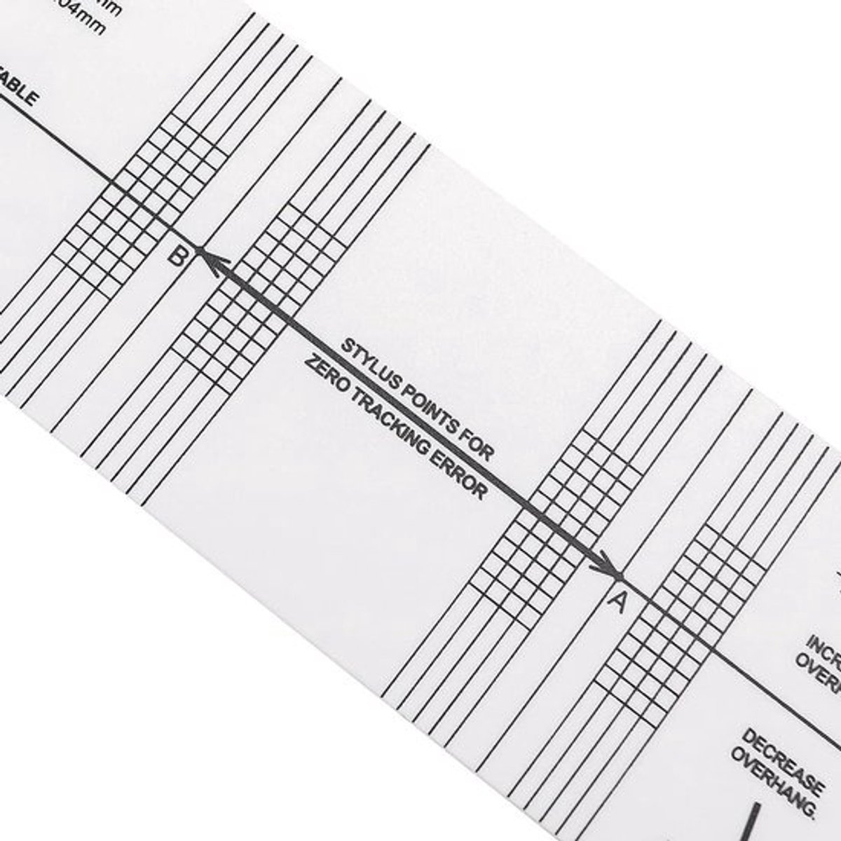 Uitlijning Gradenboog voor Plattenspeler - Vinylspeler Naald en Toonarm Kalibratie met Afstandsmeter