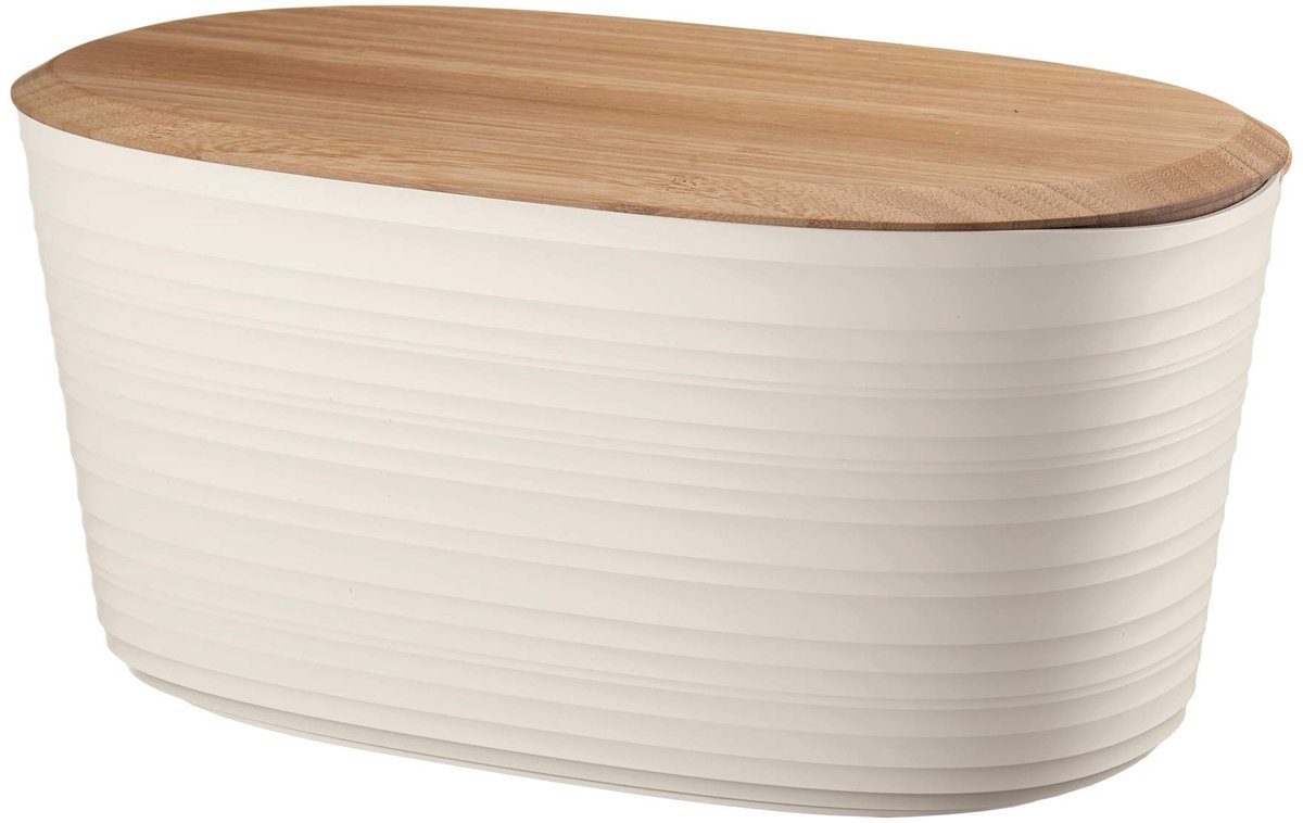 Unyqoos® Stijlvolle broodtrommel in melkwit met ruime capaciteit en eigentijds design