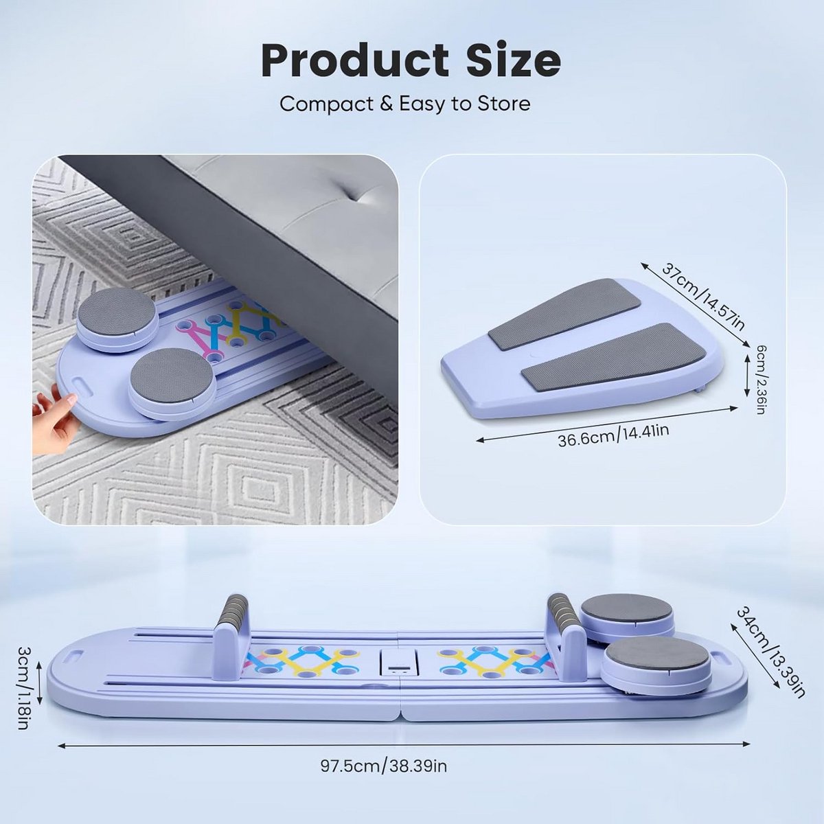 Opvouwbare Pilates Reformer 5-in-1 met - afbeelding 3