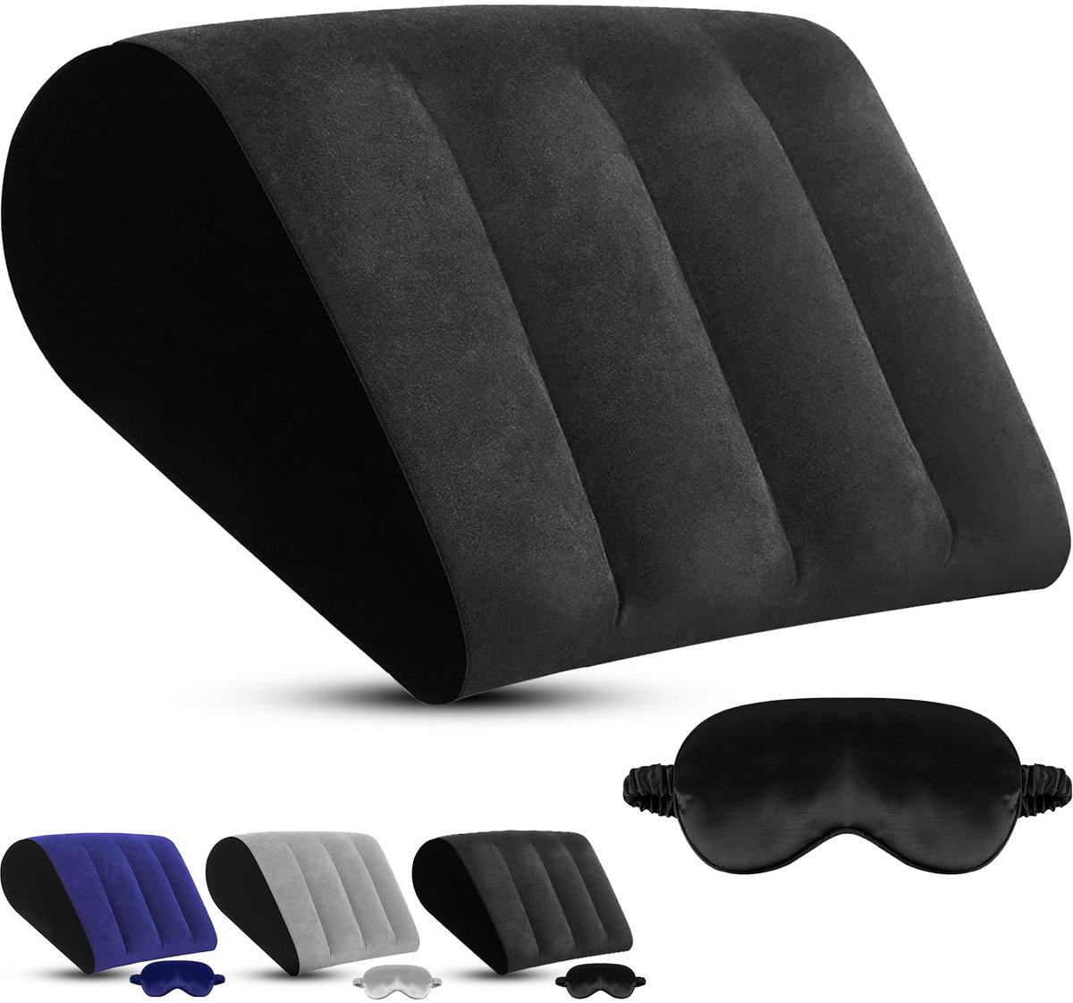 IMPERATORIS® Wigkussen Steunkussen - Rugsteunkussen - Kussen voor Bed of Bank - Large - Zwart