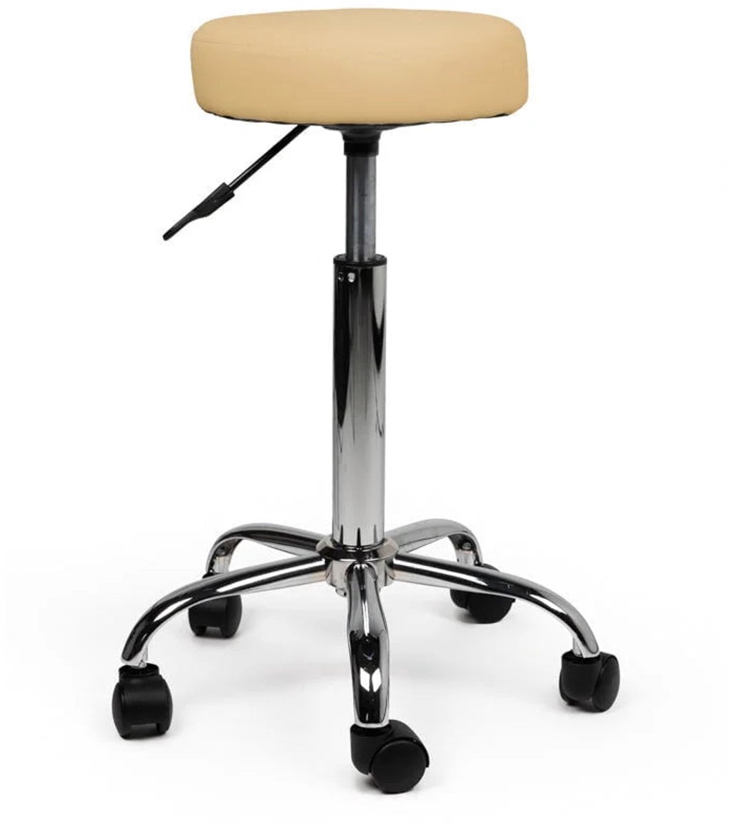 Tabouret Beige - Standaard, Zonder voetring