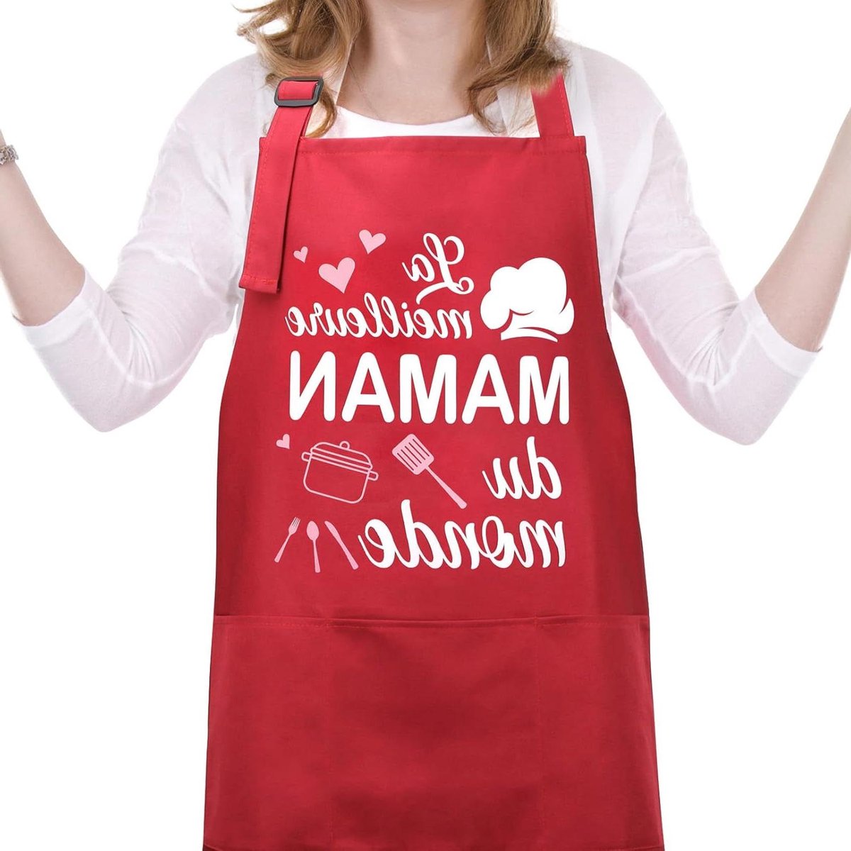 Ronte - Verstelbaar schort voor cadeau oma, moeder, papa - Oma cadeau, moeder cadeau, Vaderdag