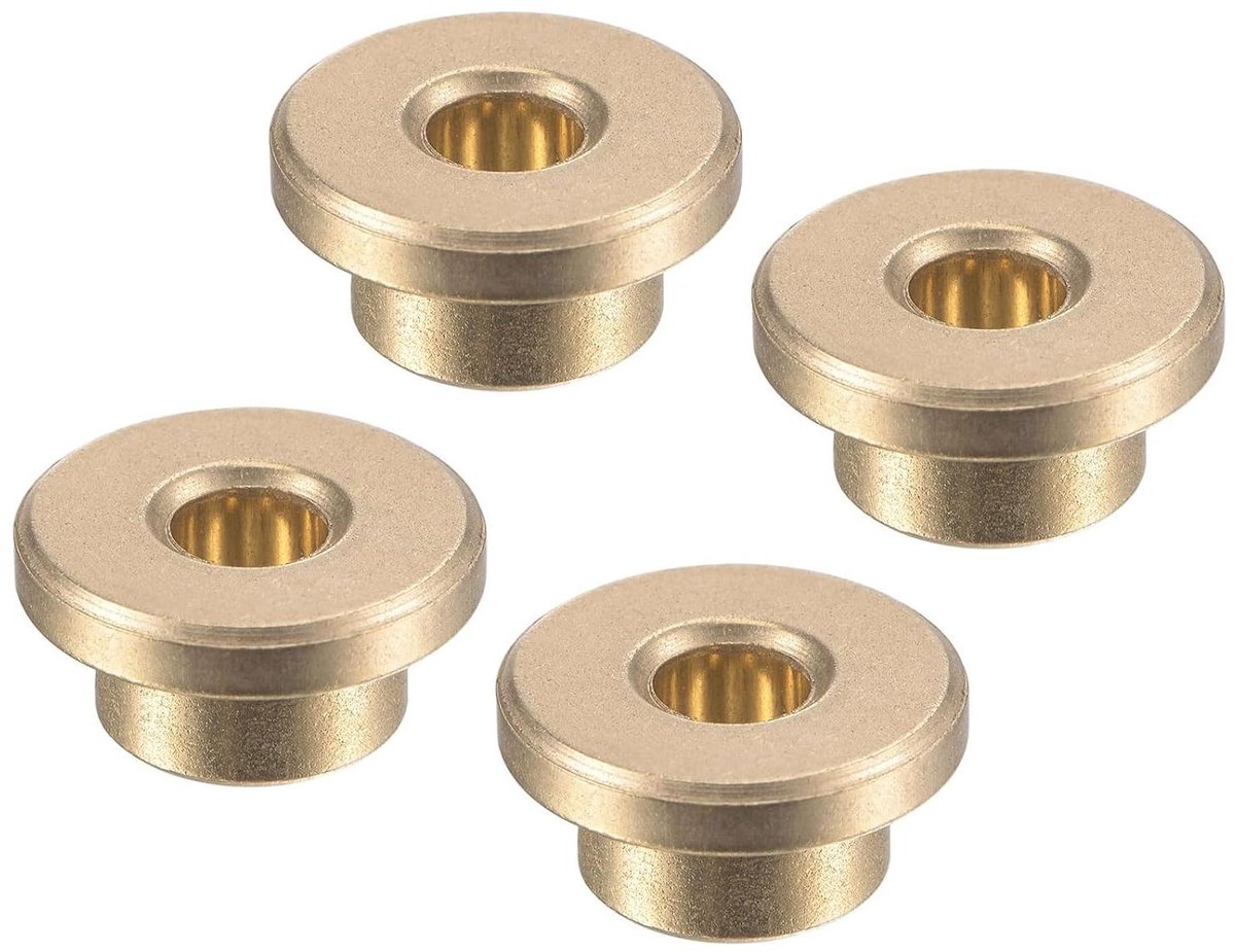 Ronte - Flenshulzen van gesinterd brons voor machinelassen - 4 stuks [4 mm x 8 mm x 6 mm]