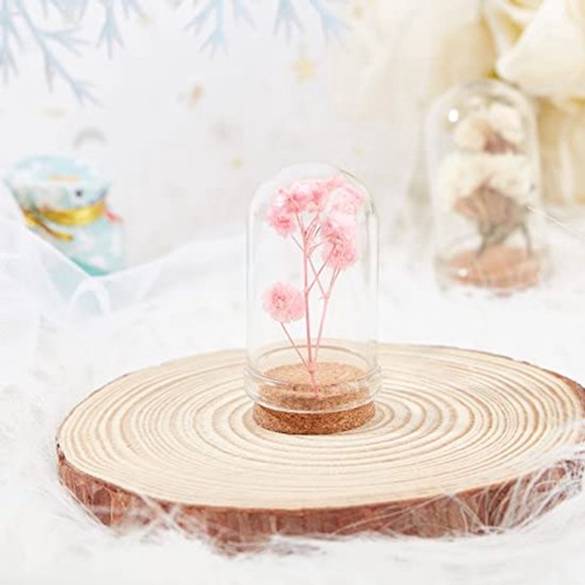 Glazen Potjes 9 ml - 20 Stuks met Kurkdeksels voor Decoratie en DIY-projecten