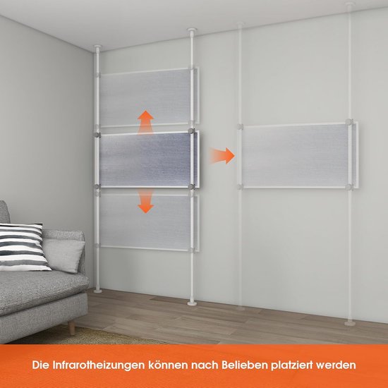 Schimmelverwijderaar Muur 320W - Anti-Schimmel Apparaat voor elke Ruimte met Verstelbare Telescoopstang 1,7-3,2m — afbeelding 2