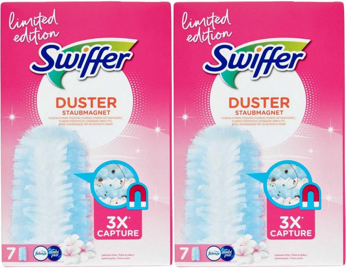 Swiffer Duster Limited Edition plumeaus, 7 stuks (2 stuks)