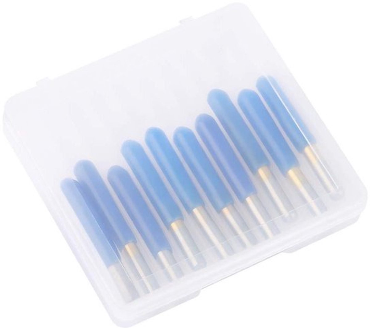 CNC Router Bits - 10Pcs 3.175mm Coated Tungsten Steel PCB Engraving Milling Carving Tool (3.175*10°*0.1)