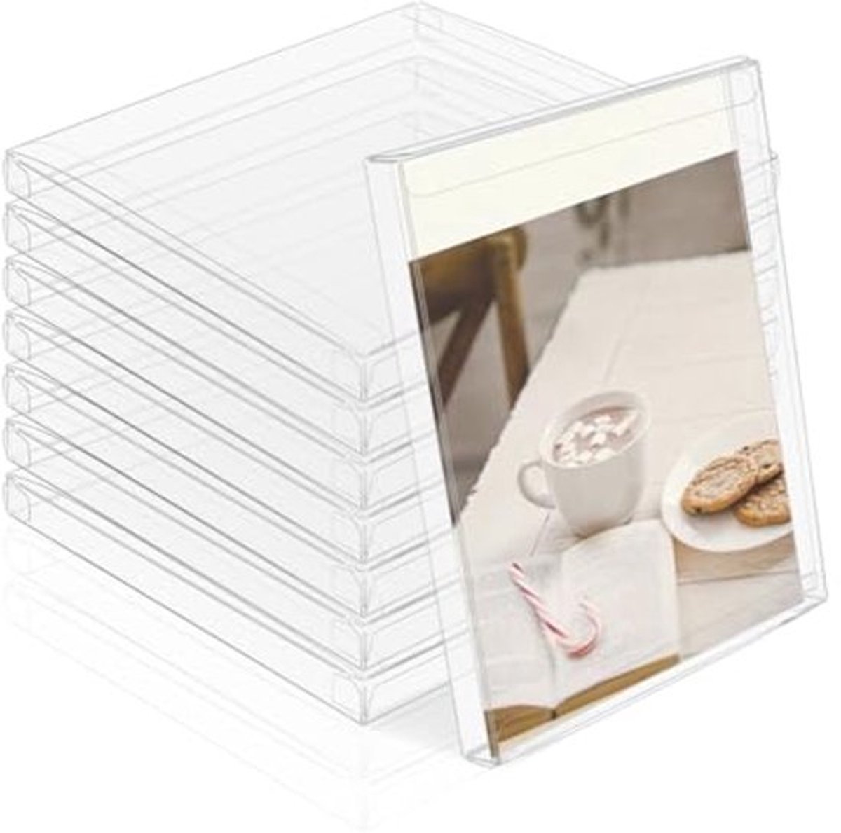 15 Stuks PVC Transparante Geschenkdozen - 17,8 x 15,5 x 1,5 cm - Doorzichtig en Duurzaam