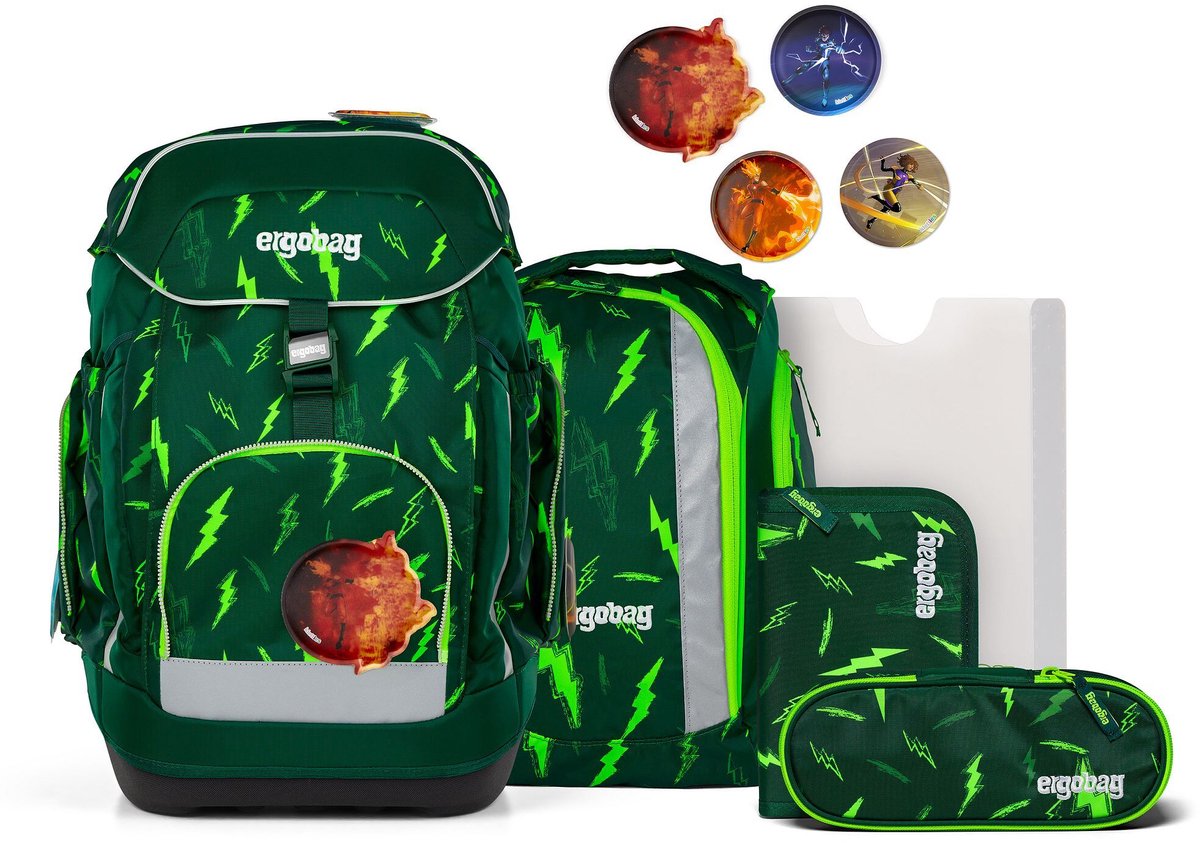 ergobag schooltas Maxi 6-delig Bärtastisch donkergroen