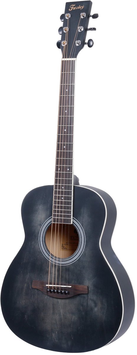 Fazley W55-COL-BK-3/4 ColourTune western gitaar zwart