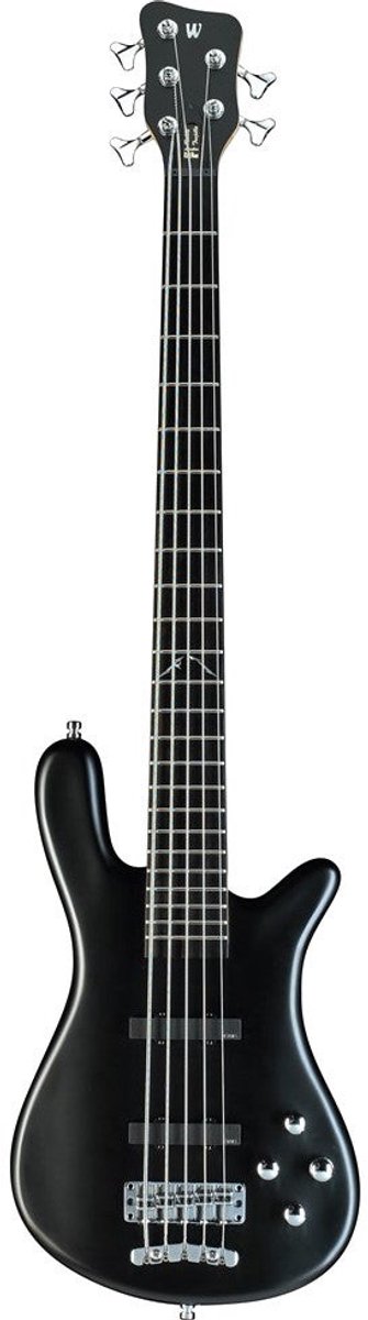 Warwick RockBass Artist Line Robert Trujillo 5-String Solid Black Satin 5-snarige elektrische basgitaar