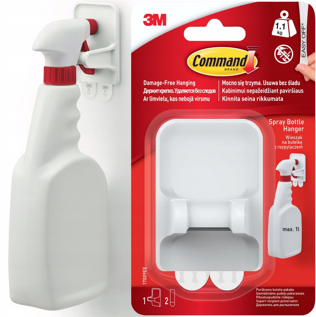 Command Wandhouder voor Flessen en Sprays - 1.1 kg