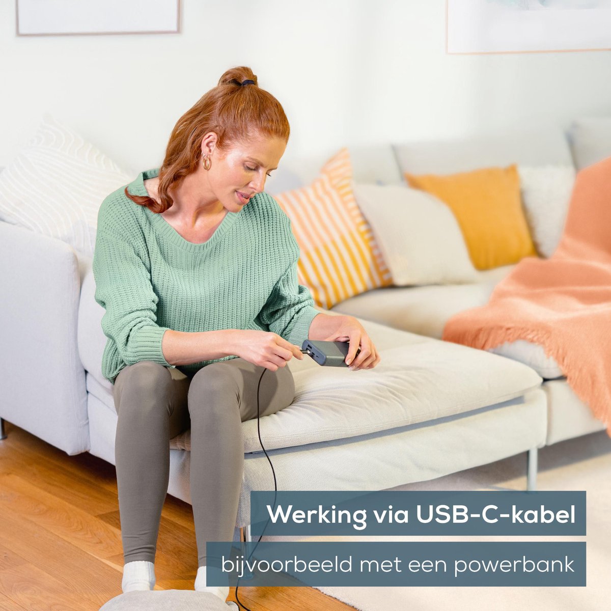 Beurer FM 28 Elektrische Voetenwarmer - Voetmassage apparaat & Warmtekussen voeten: 2-in-1 – 27 x 34 cm – Vibratiemassage – Kussen look in Zachte Ribstof – Geschikt tot Schoenmaat 43 – Automatische Uitschakeling – 3 Jaar Garantie — cadeau in Verzorging - foto 7