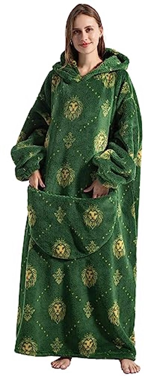 Oversized Snoodie Deken Hoodie voor Dames - Comfortabele en Luxe Draagbare Deken