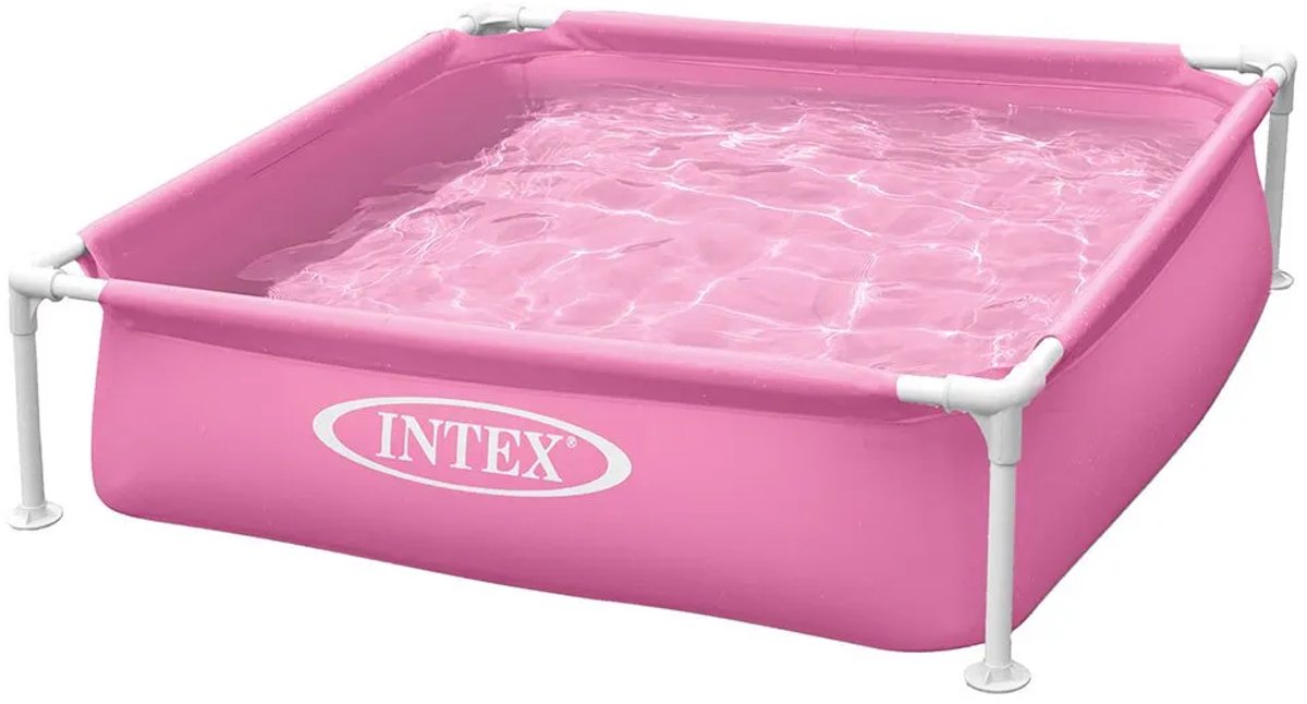 Intex Mini Frame Pool - Opzetzwembad - 122 x 122 x 30 cm - Roze — afbeelding 10