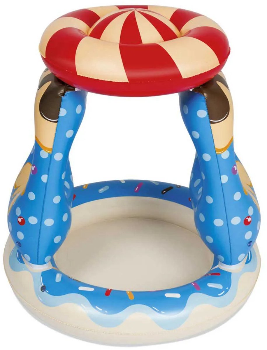 Bestway Candyville Zwembad - Peuterzwembad - Vanaf 2 Jaar - Zonnedak - Zachte Bodem - 91x91x89 cm — afbeelding 20