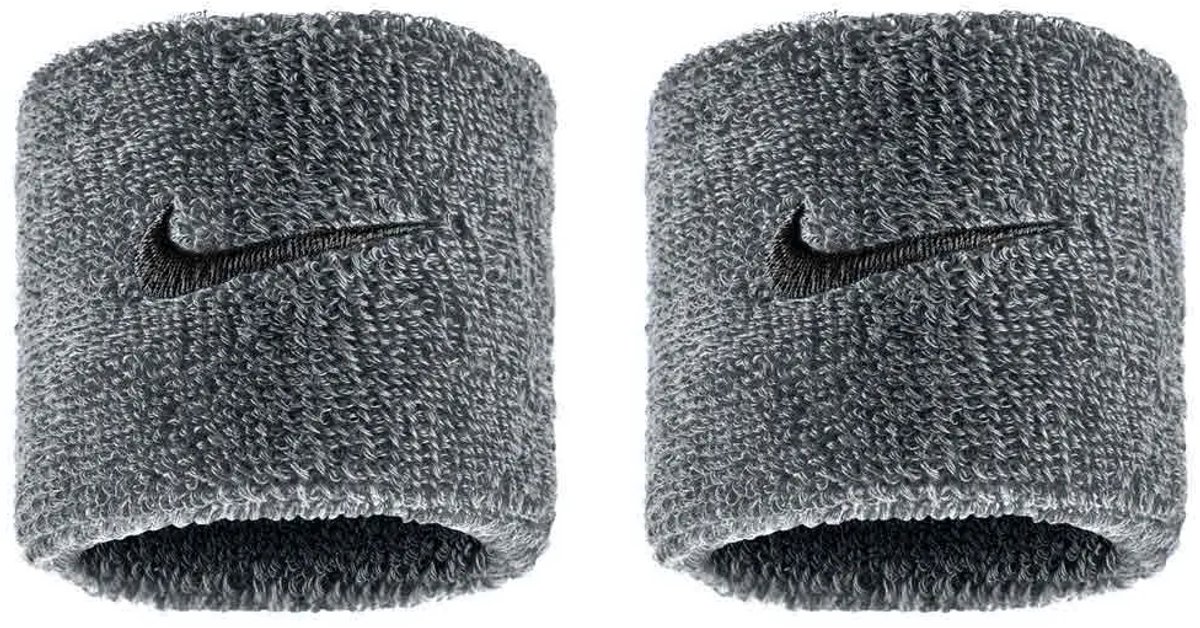 Nike Accessories Swoosh Classic Polsband 2 Eenheden Grijs Man,Vrouw