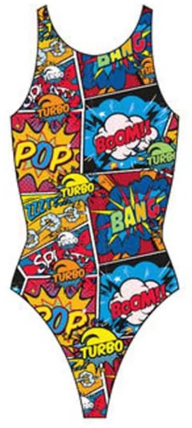 Maillots de bain de bain Turbo Comic Boom multicolore 4XL pour femme
