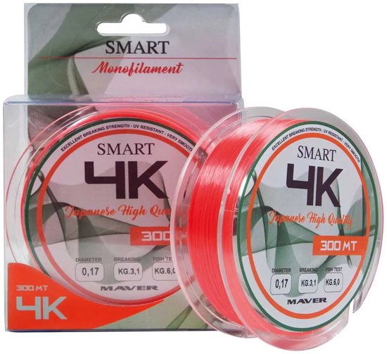 Maver 4k 300 M Monofilament Oranje 0.400 mm van Maver — afbeelding 4