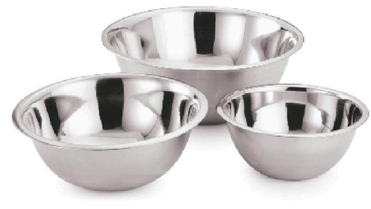 BrandNewCake Beslagkom RVS Set/3