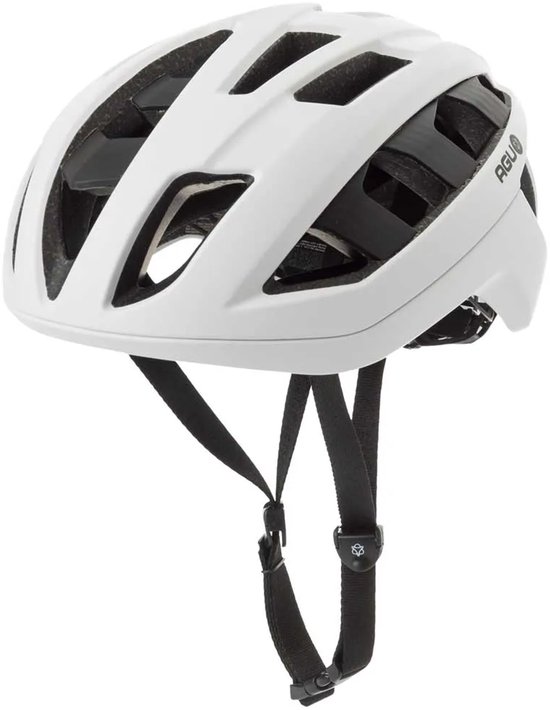 AGU Sleek Fietshelm - In-Mould - 10 Ventilatieopeningen - Gerecycled Materiaal - Unisex - Wit - L/XL - 58-61cm van AGU — afbeelding 5