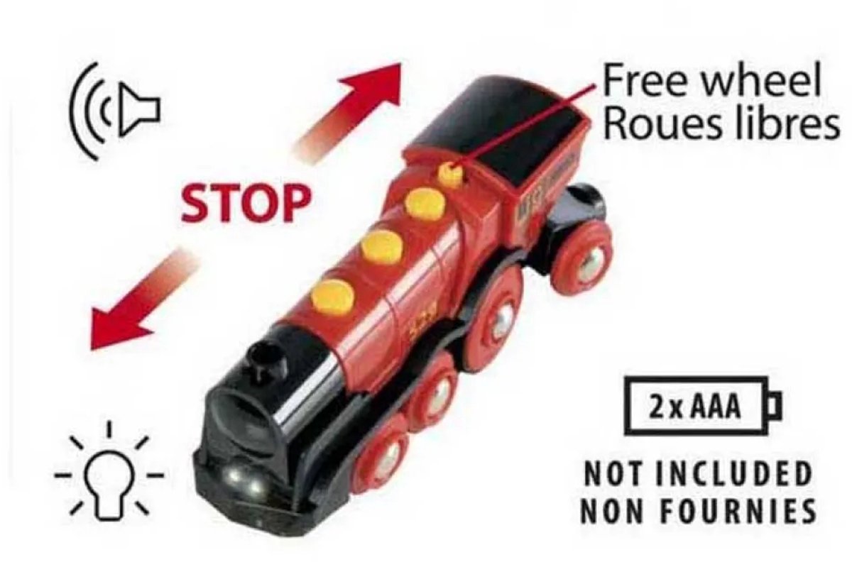 BRIO Rode locomotief op batterijen - 33592 — afbeelding 21