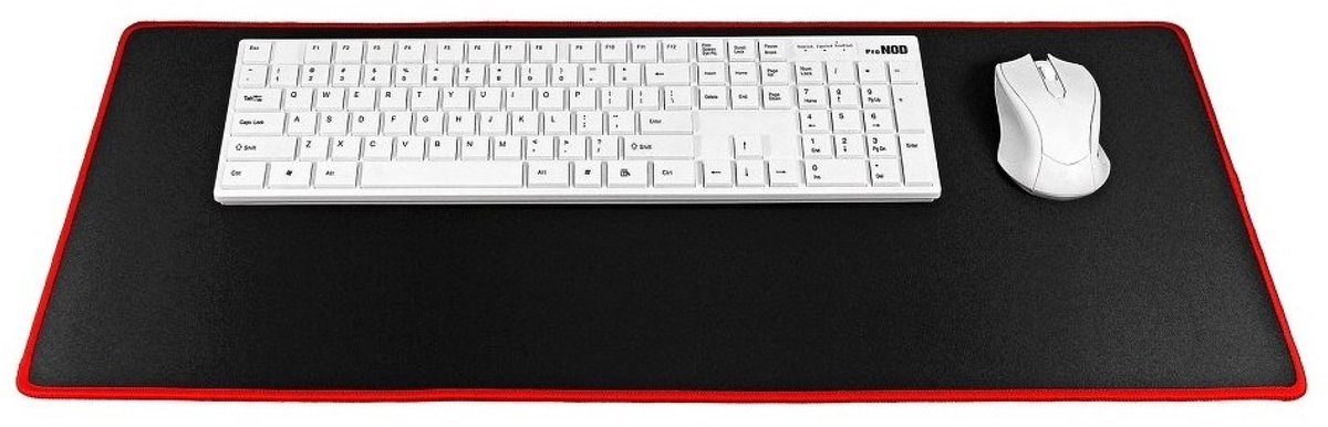 Gaming Muismat Groot 700x300x3 mm Zwart-Rood