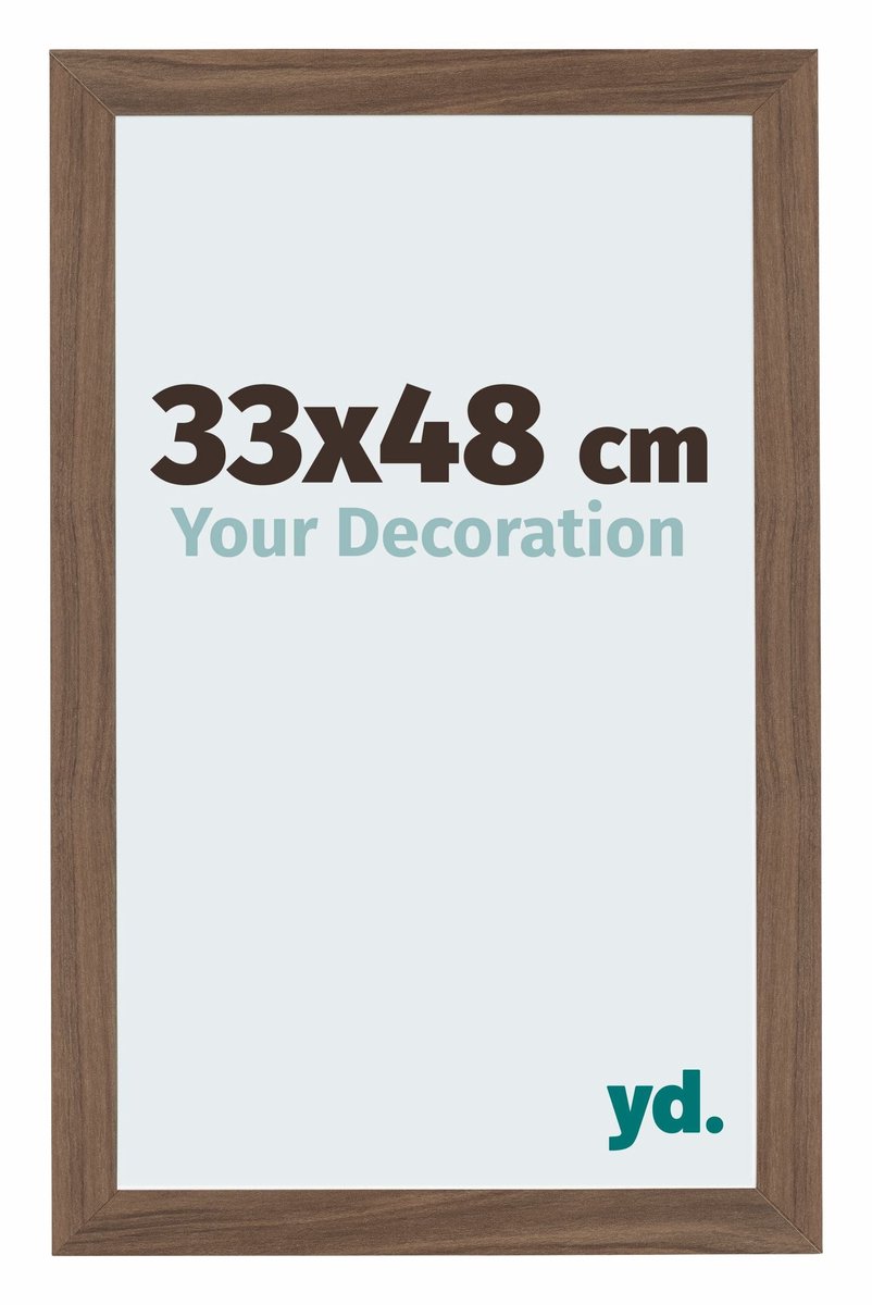 Your Decoration - Puzzellijst 33x48 cm - Walnoot Donker - Puzzellijst 500-1000 stukjes - MDF Fotolijst - Mura