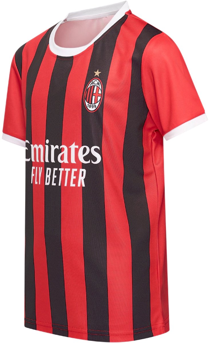 AC Milan Thuis Shirt Kids - Maat 152 - Fanmerchandise - Replica Shirt - Voetbalshirt Kinderen - Polyester