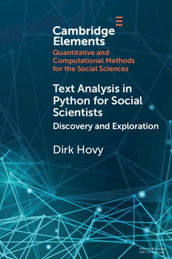 Elements in Quantitative and Computational Methods for the S ... - cover