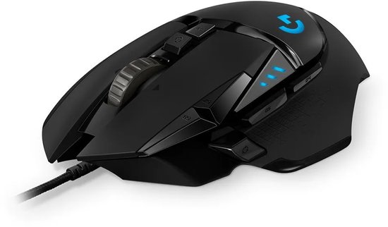 Logitech G502 HERO - Bedrade Gaming Muis - 25.600 DPI - Rechtshandig - Zwart