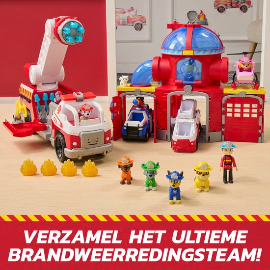 PAW Patrol - Brandweerredding - Marshall's Brandweerwagen - speelgoedauto met speelfiguur van PAW Patrol — afbeelding 3