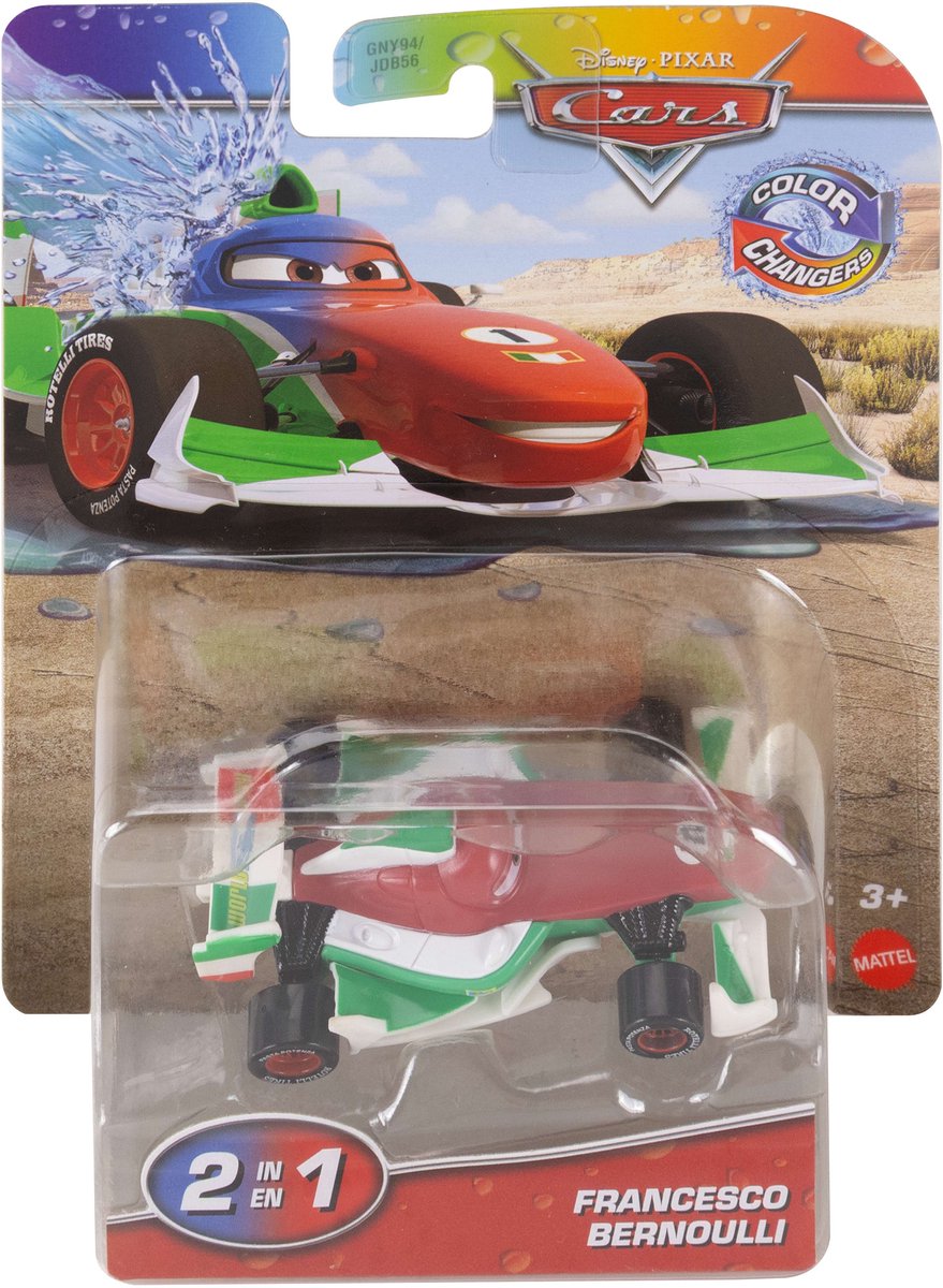 Disney Pixar Cars, Colour changing auto, Francesco Bernoulli