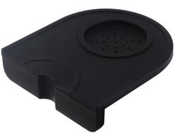 EXCITAT Koffietamper - Koffiepad - Espresso Tamper - Siliconen Koffietamper Houder - Barista Tool voor Thuis, Keuken, Bar, Café - 1 Item - Zwart