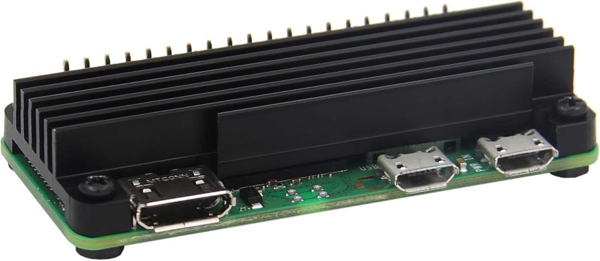 Aluminium Koellichaam 10mm voor Raspberry Pi Zero 2 W - U-Groef Ontwerp