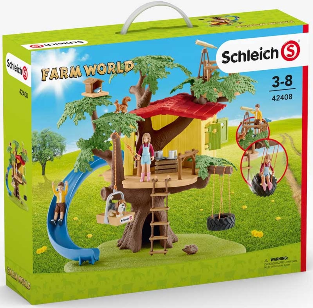 schleich FARM WORLD - Avontuurlijke boomhut - Speelfigurenset - Kinderspeelgoed voor Jongens en Meisjes - 3 tot 8 jaar - 28 Onderdelen — afbeelding 13