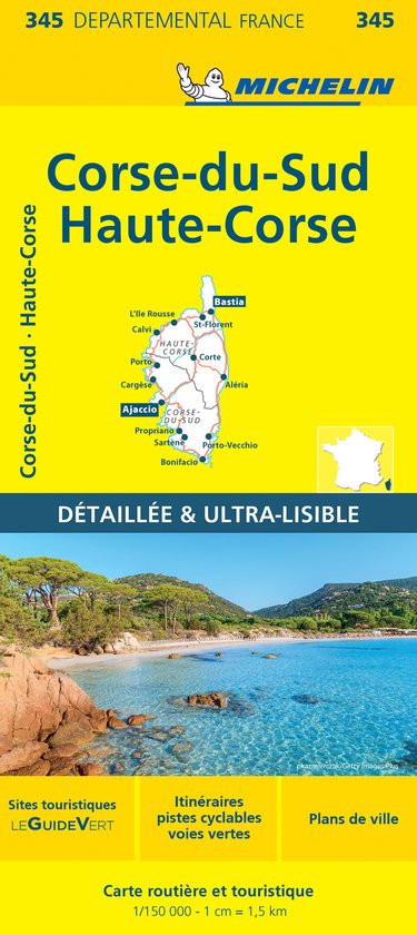 Corse - du - sud / haute - corse 11345 carte 'local' ( France ) carte Michelin