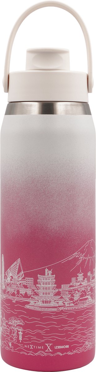 Thermische fles 710ml (24oz)-95% gerecycled roestvrij staal - Cherry Blossom 'Skyline Bottle JPN 24'