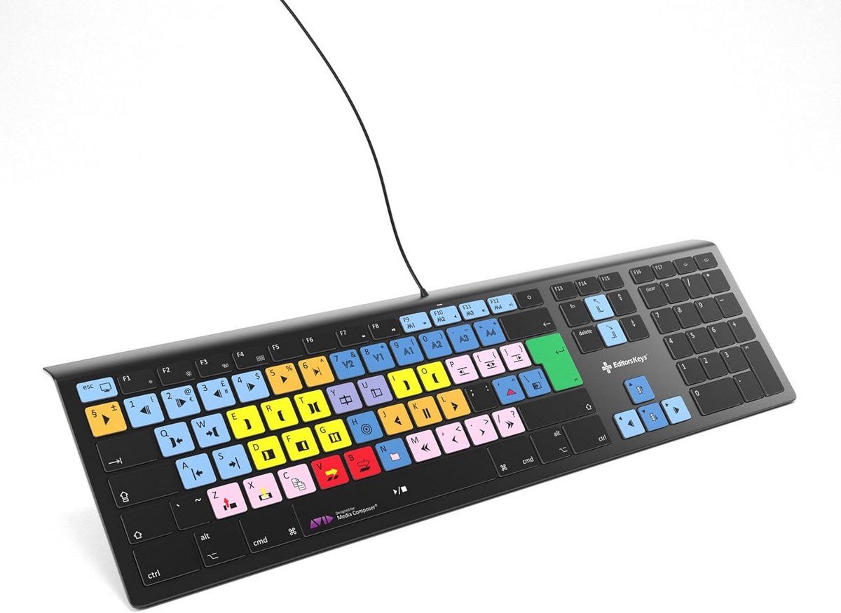 Verlicht Toetsenbord met Sneltoetsen voor Videobewerking op MacOS
