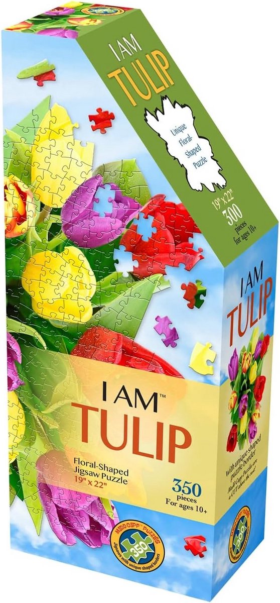 350 Stuks Puzzel in Tulpenvorm - Posterformaat - Vanaf 10 Jaar