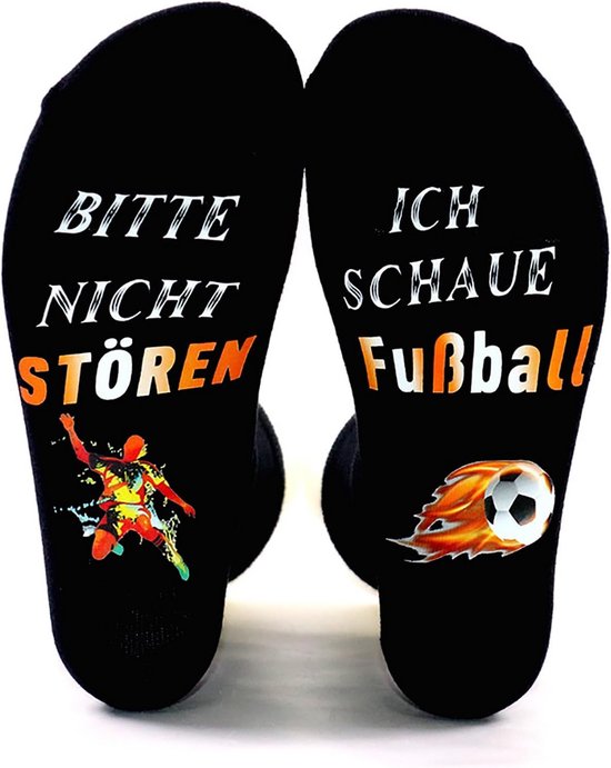 Grappige Voetbal Sokken met Tekst 'Niet Storen, Ik Kijk Voetbal' - Cadeau voor Fans