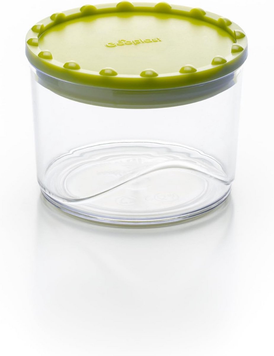 Kleine stapelbare voedselcontainer 0,4L met aromabescherming donkergroen