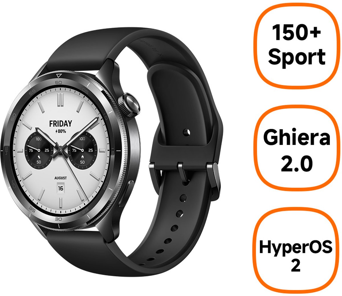 Xiaomi Watch S4 - Smartwatch - 47 mm - Zwart