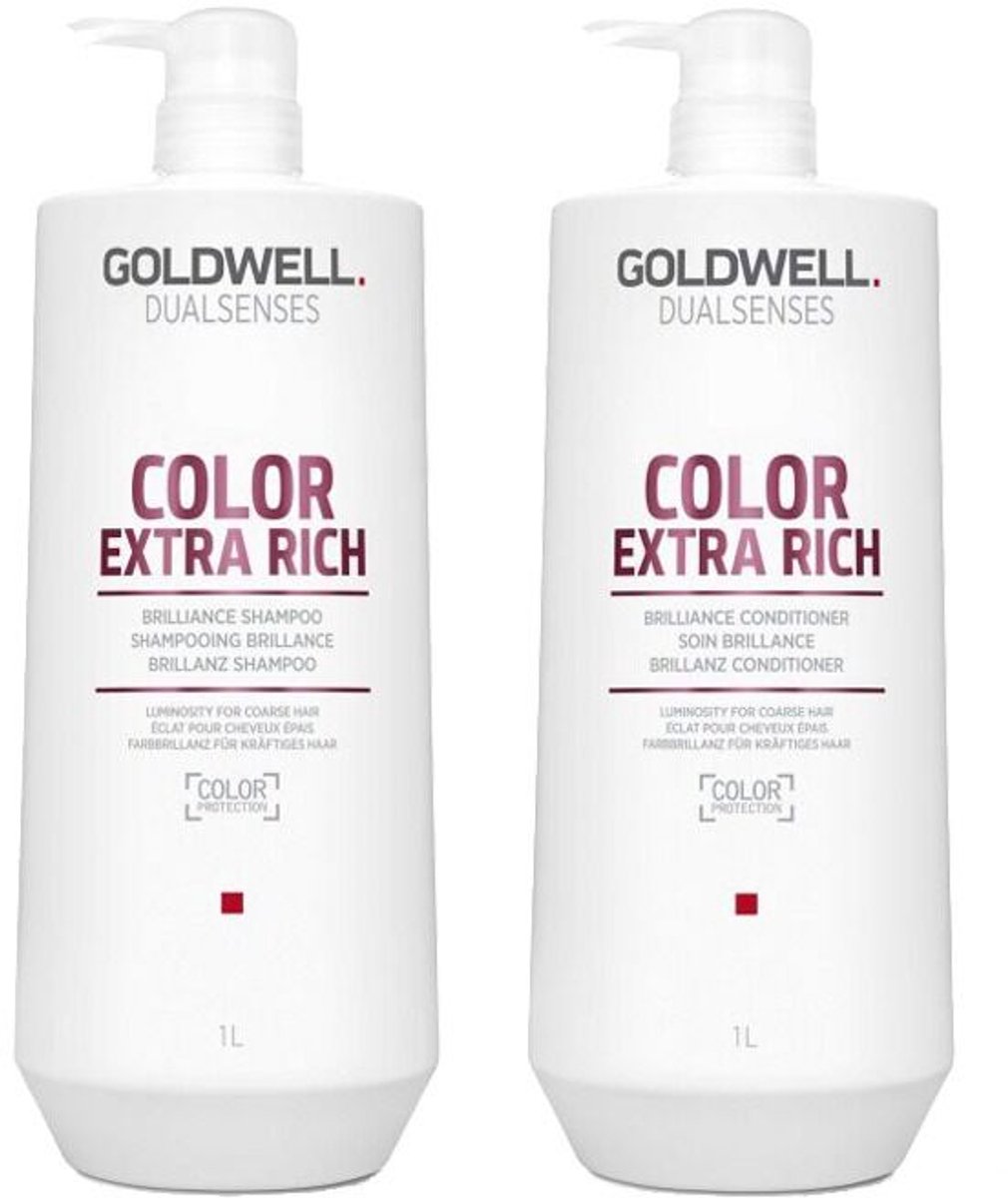 Goldwell Dualsenses Color Extra Rich Brilliance Shampoo 1000ml + Conditioner 1000ml