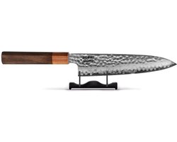 Shinrai Knives - Kigami Exclusive Damascus Santoku mes 18 cm