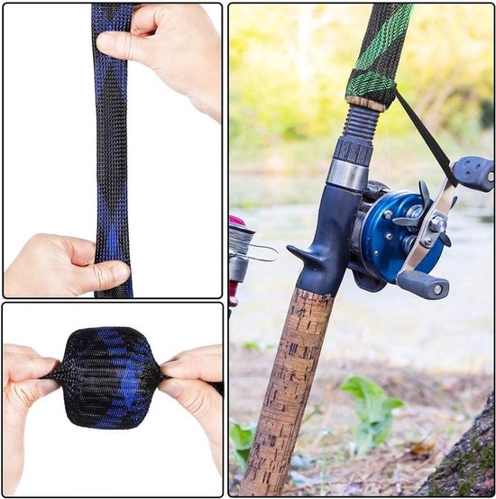 Ronte - Hengel Cover Set met Lanyard en Verstelbare Voorkom Krabben - 3 Stuks (3 Kleuren) van Ronte — afbeelding 2