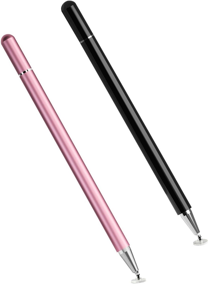 Ronte - Touchscreen pennen voor tablets met magnetische uiteinden - Set van 2 stuks met siliconen tip - Geschikt voor Surface - Nauwkeurige touchpad pen